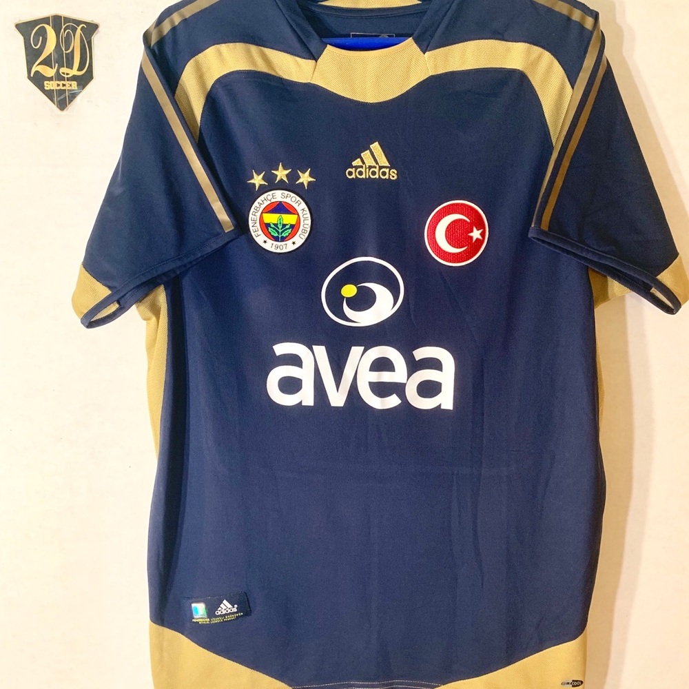 🌱 Vintage Adidas Fenerbahce 04/05 Away Jersey (S)